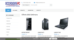 Desktop Screenshot of occasionepc.com